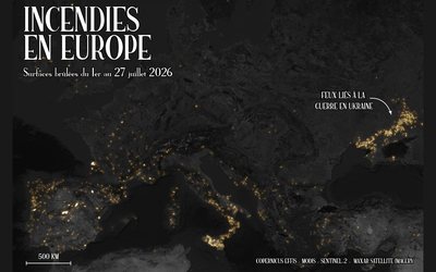 Aperçu — Burned Europe, les feux en cartographie firefly
